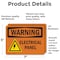 Signmission Electrical Panel With Symbol OSHA Warning Sign, Vinyl Decal, 7in W x 5in L, 2PK OS-2PACK-WS-D-57-L-12096 - alternate 6